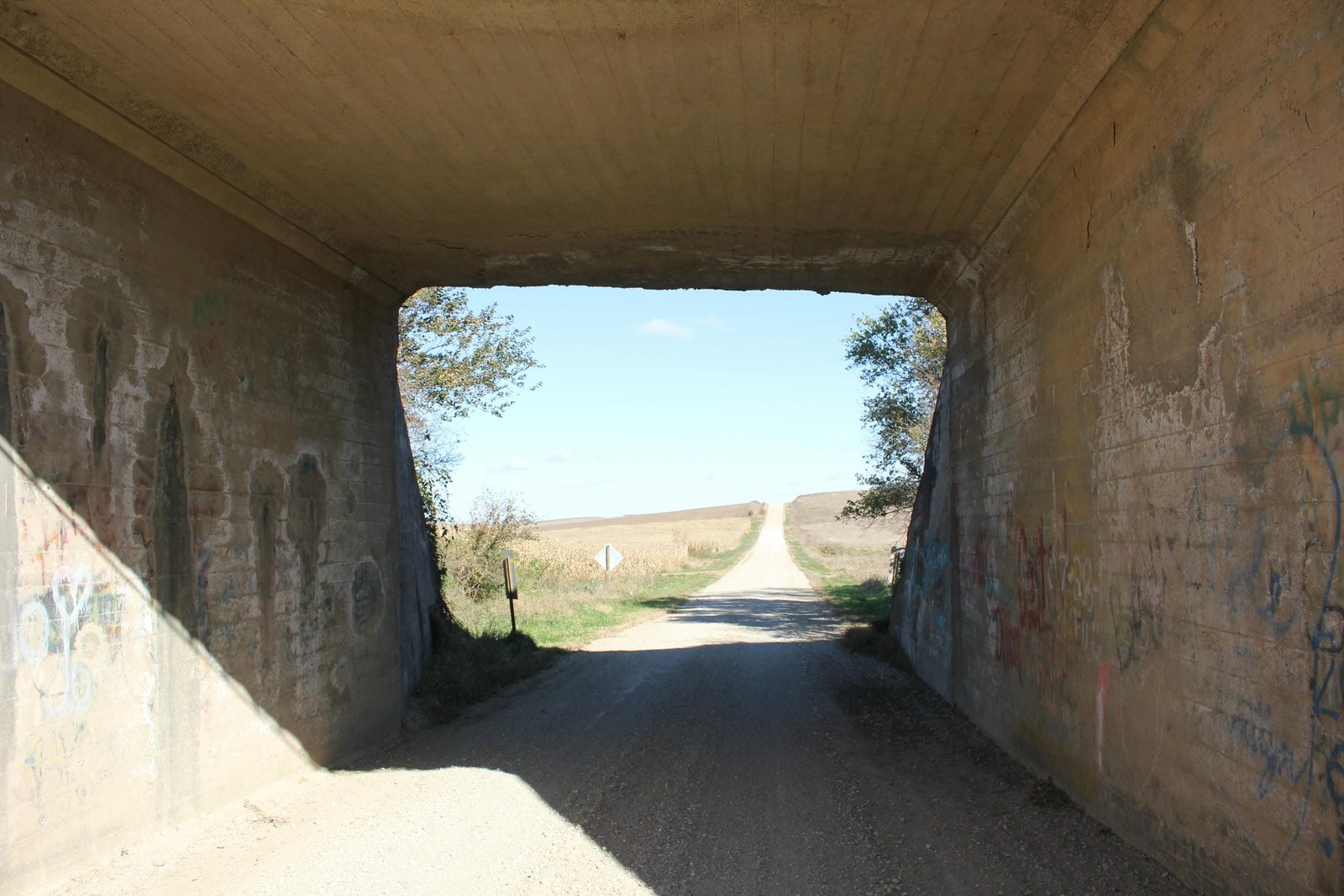 Under bridge